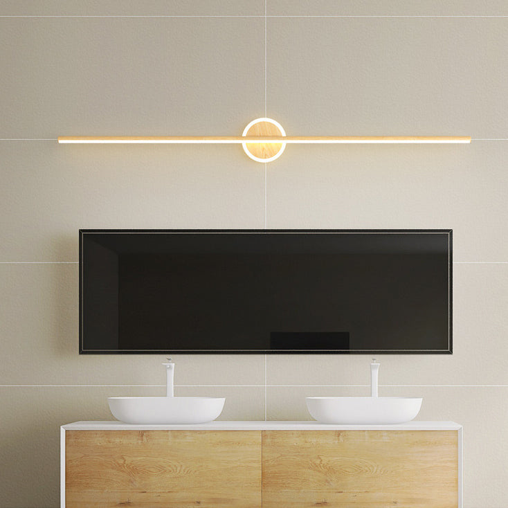 Lámpara Aplique de Pared Frontal de Espejo con Luz LED de Tira Rectangular Minimalista 