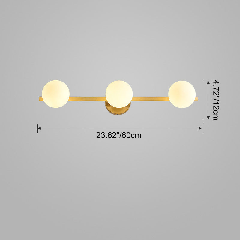 Lámpara Aplique de Pared Frontal de Espejo con Luz LED de Tira Rectangular Minimalista 