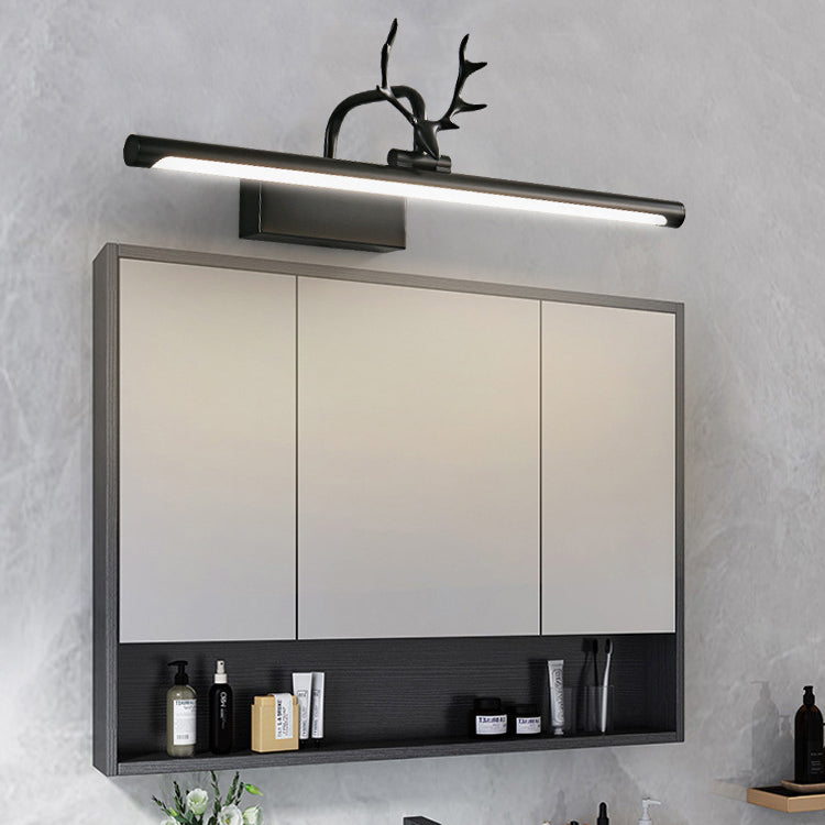 Lámpara Aplique de Pared Frontal de Espejo con Luz LED de Tira Rectangular Minimalista 