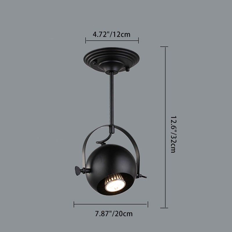 Contemporary Nordic Dome Round Hardware Iron Lampshade 1/2/3/4 - Light Chandelier For Dining Room