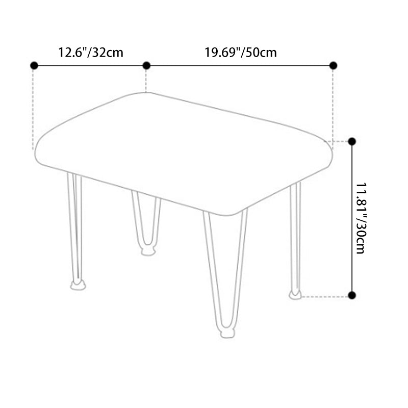 Zeitgenössischer skandinavischer Samt Eisen Massivholz Oval Quadrat Gebogen Liegestuhl Rückenlehne Armlehne Fußstütze für Wohnzimmer 