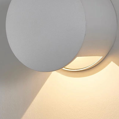 Modern Minimalist Aluminum Round Triangular Beam LED Wall Sconce Lamp For Hallway