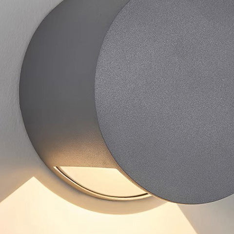 Modern Minimalist Aluminum Round Triangular Beam LED Wall Sconce Lamp For Hallway