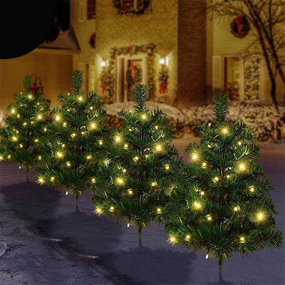 Modern Art Deco Solar Waterproof PVC Christmas Tree LED String Lights Outdoor Light For Garden