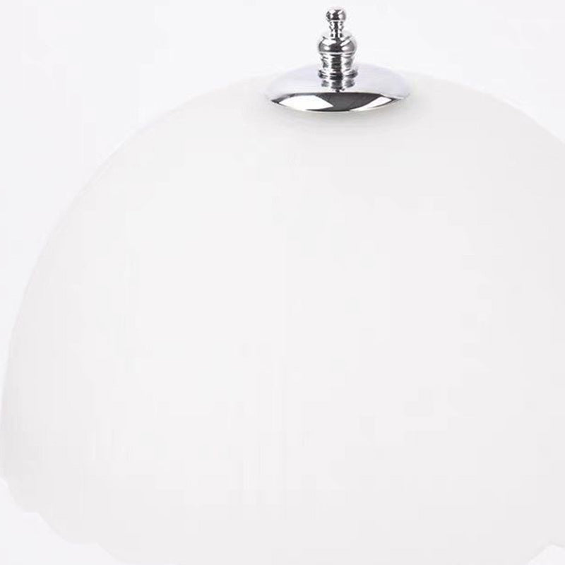 Contemporary Nordic Dome Iron Glass 1-Light Table Lamp For Living Room