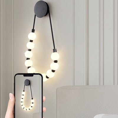 Modern Minimalist Oval Acrylic Iron LED Wall Sconce Lamp For Living Room