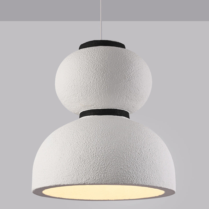 Traditional Japanese Dome Plastic 1-Light Pendant Light For Living Room