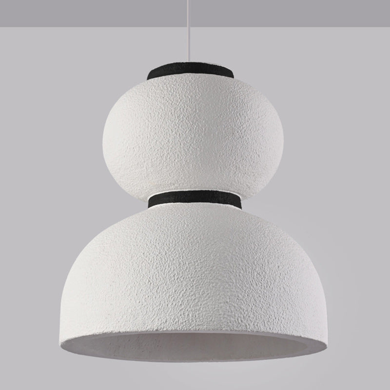 Traditional Japanese Dome Plastic 1-Light Pendant Light For Living Room