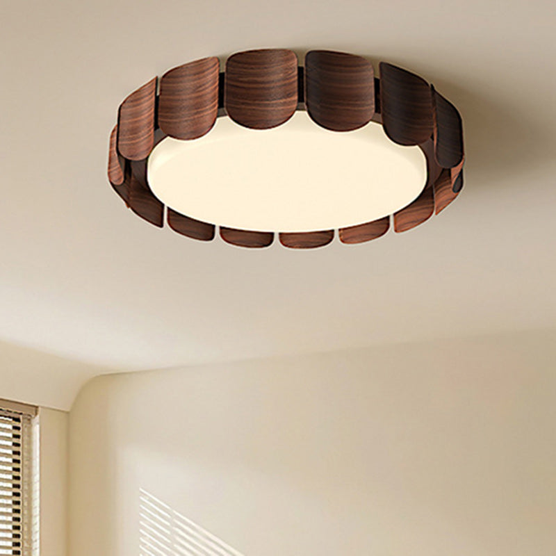 Modern Minimalist Round Iron Acrylic LED Flush Mount Ceiling Light For Living Room