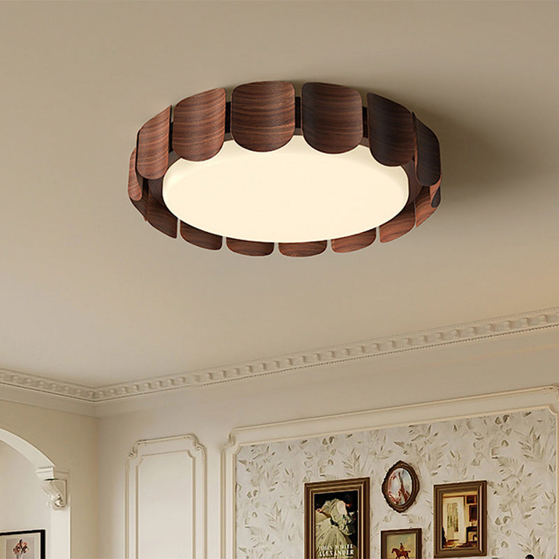 Modern Minimalist Round Iron Acrylic LED Flush Mount Ceiling Light For Living Room