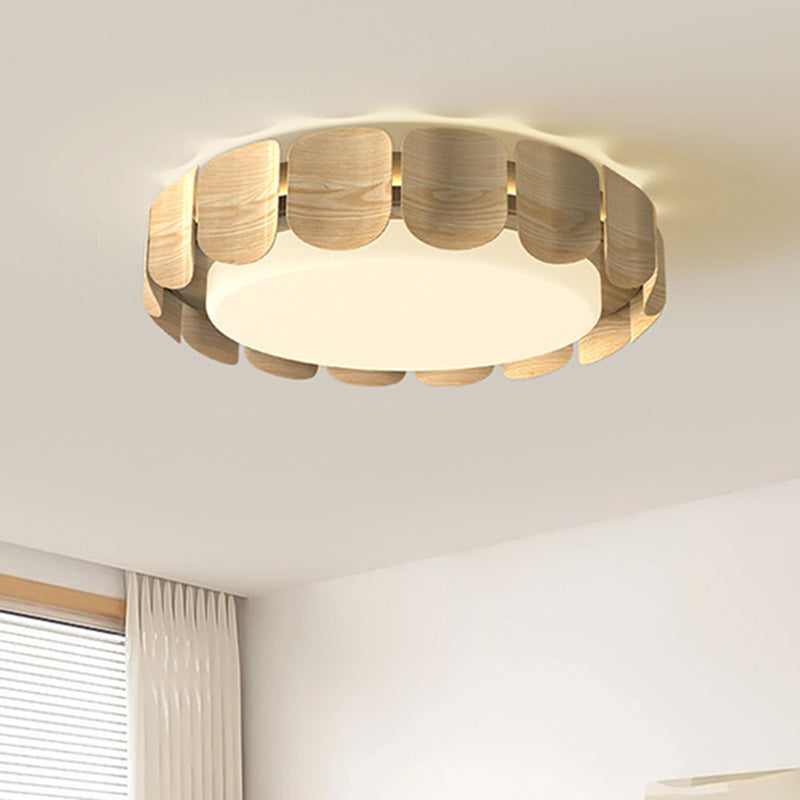 Modern Minimalist Round Iron Acrylic LED Flush Mount Ceiling Light For Living Room