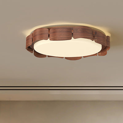 Modern Minimalist Round Iron Acrylic LED Flush Mount Ceiling Light For Living Room