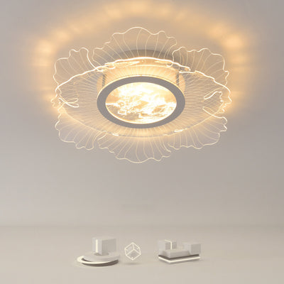 Contemporary Nordic Round Iron Acrylic LED Flush Mount Ceiling Light For Living Room