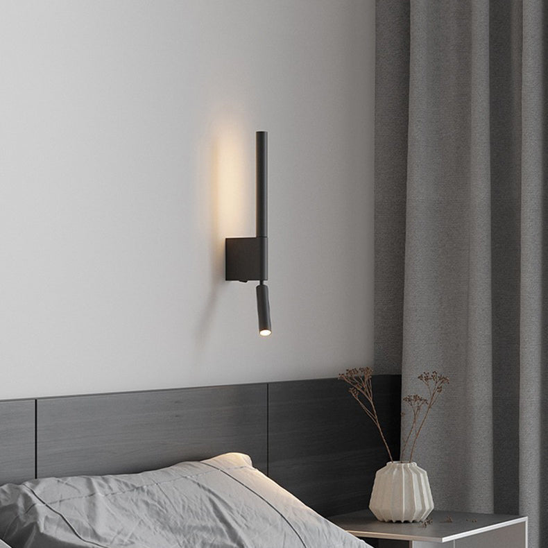 Moderne minimalistische Säule Eisen Acryl LED Wandleuchte Lampe für Wohnzimmer 