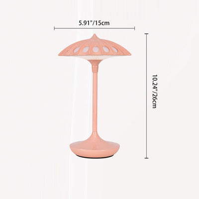 Contemporary Creative Umbrella Acrylic Aluminum LED Table Lamp For Bedroom