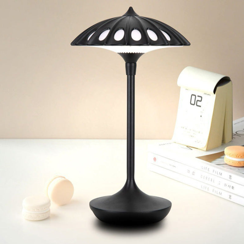 Contemporary Creative Umbrella Acrylic Aluminum LED Table Lamp For Bedroom