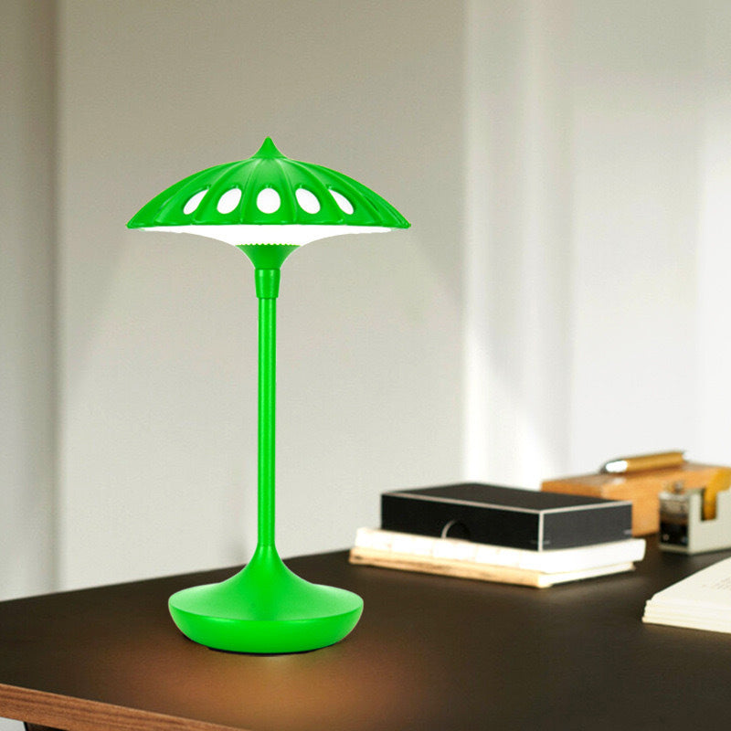 Contemporary Creative Umbrella Acrylic Aluminum LED Table Lamp For Bedroom