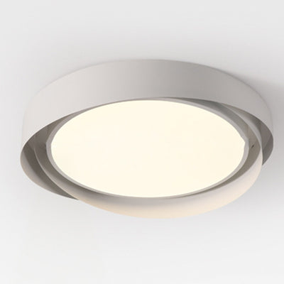 Contemporary Nordic Round Iron Acrylic LED Flush Mount Ceiling Light For Living Room