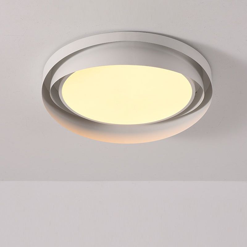 Contemporary Nordic Round Iron Acrylic LED Flush Mount Ceiling Light For Living Room