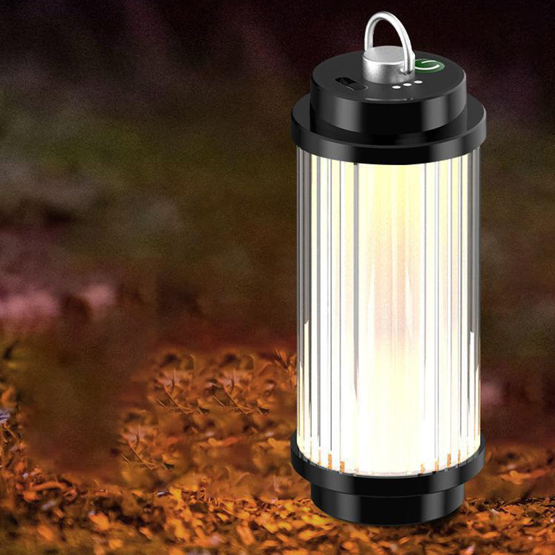 Modern Minimalist Portable Cylinder Metal ABS USB LED Outdoor Light For Garden