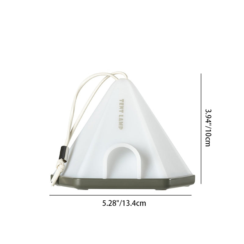 Contemporary Creative Tent Shape Triangle ABS PP LED Outdoor Light For Outdoor Patio