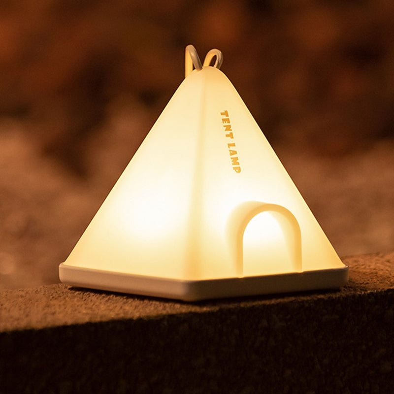 Contemporary Creative Tent Shape Triangle ABS PP LED Outdoor Light For Outdoor Patio