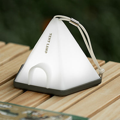 Contemporary Creative Tent Shape Triangle ABS PP LED Outdoor Light For Outdoor Patio