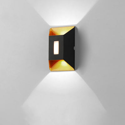 Modern Minimalist Waterproof Rectangular Trapezoidal Aluminum LED Wall Sconce Lamp For Outdoor Patio