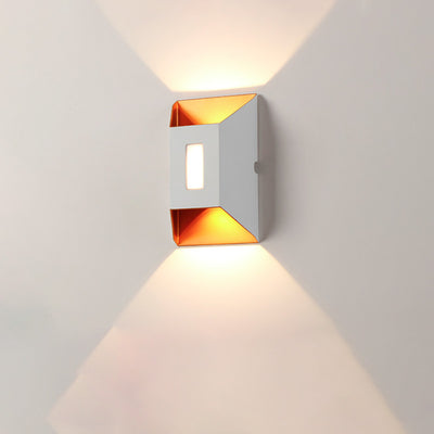 Modern Minimalist Waterproof Rectangular Trapezoidal Aluminum LED Wall Sconce Lamp For Outdoor Patio