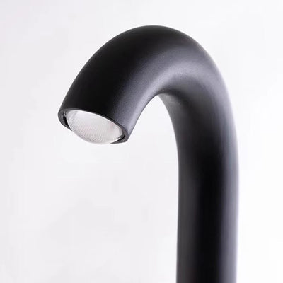 Modern Simplicity Waterproof Cylindrical Curved Pole Aluminum LED Outdoor Light For Garden