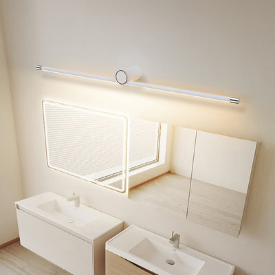 Modern Minimalist Long Cylinder Aluminum Iron LED Vanity Light Wall Sconce Lamp For Bathroom