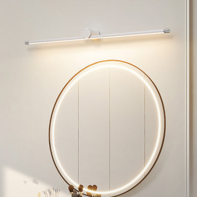 Modern Minimalist Long Cylinder Aluminum Iron LED Vanity Light Wall Sconce Lamp For Bathroom