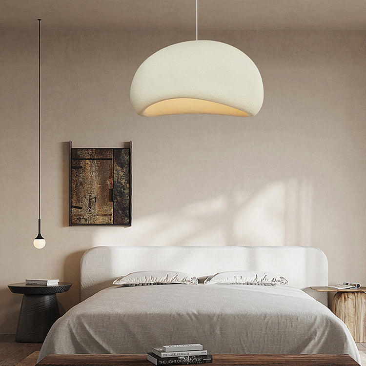 Contemporary Nordic Oval Arch High Density Polystyrene 1-Light Pendant Light For Living Room