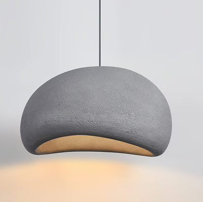 Contemporary Nordic Oval Arch High Density Polystyrene 1-Light Pendant Light For Living Room