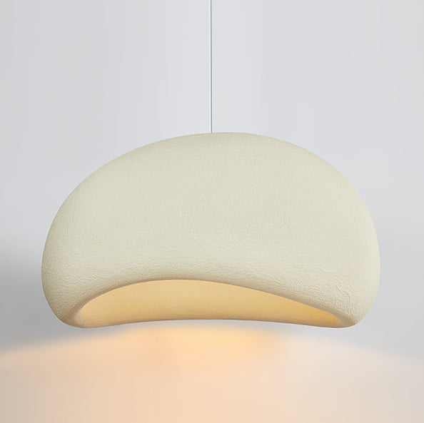 Contemporary Nordic Oval Arch High Density Polystyrene 1-Light Pendant Light For Living Room