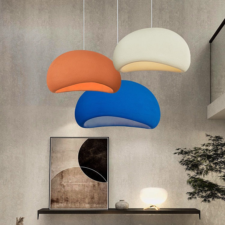 Contemporary Nordic Oval Arch High Density Polystyrene 1-Light Pendant Light For Living Room