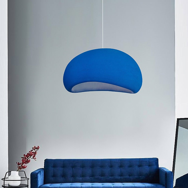 Contemporary Nordic Oval Arch High Density Polystyrene 1-Light Pendant Light For Living Room