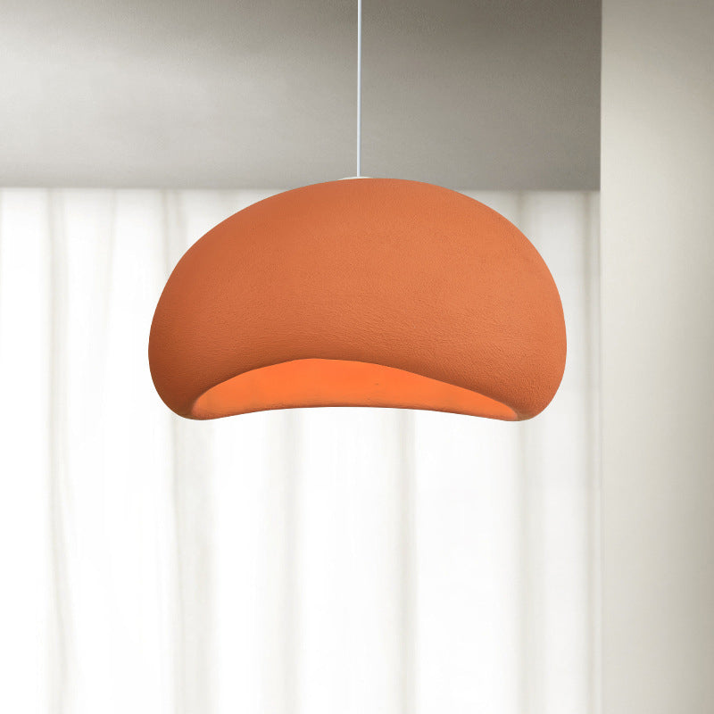 Contemporary Nordic Oval Arch High Density Polystyrene 1-Light Pendant Light For Living Room