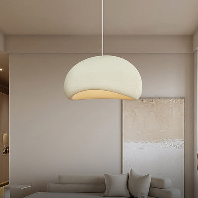 Contemporary Nordic Oval Arch High Density Polystyrene 1-Light Pendant Light For Living Room