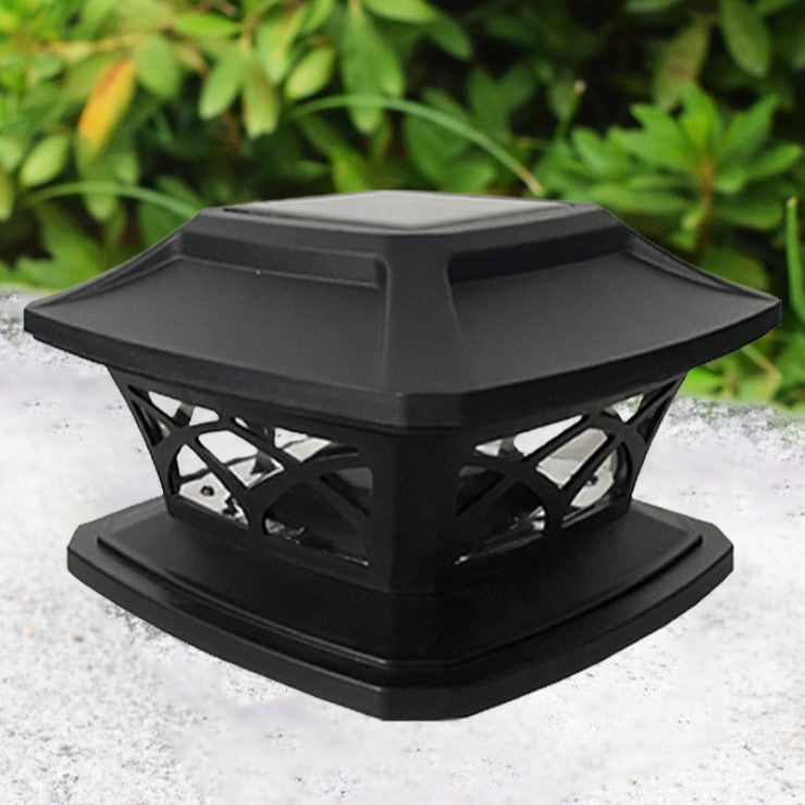 Modern Simplicity Square Plastic LED Post Head Light Outdoor Light For Garden