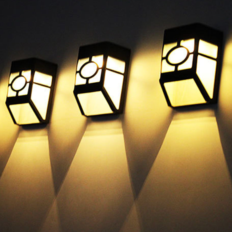 Modern Simplicity Rectangle Trapezoidal ABS PP PC LED Wall Sconce Lamp For Outdoor Patio