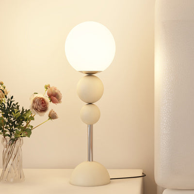 Modern Minimalist Multi Orb Iron Plastic 1-Light Table Lamp For Bedroom