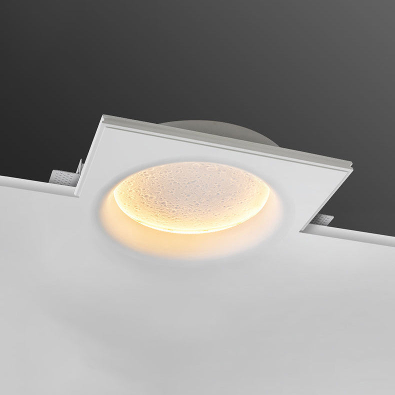 Moderne minimalistische runde Mond Eisen Gips LED Wandleuchte Lampe für Wohnzimmer 