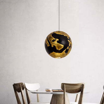 Contemporary Nordic Orb High Density Polystyrene 1-Light Pendant Light For Living Room