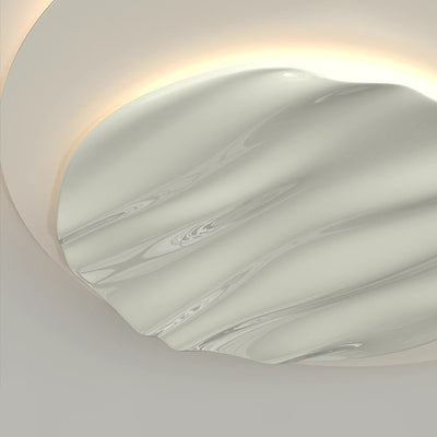 Modern Minimalist Triangle Round Square Rectangle Wave Hardware Polycarbonate LED Flush Mount Ceiling Light For Bedroom