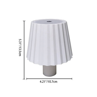 Modern Art Deco Round Cylinder Plastic Acrylic LED Wine Bottle Light Table Lamp For Dining Room