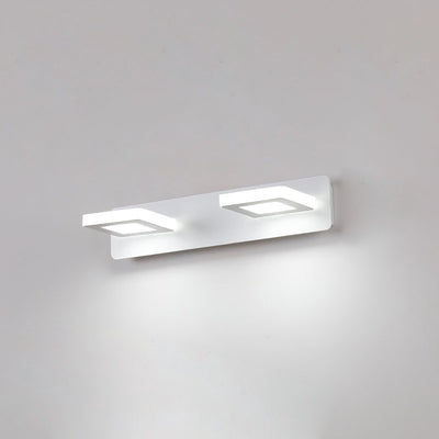 Modern Minimalist Rectangle Round Square Iron Acrylic LED Vanity Light Wall Sconce Lamp For Bathroom