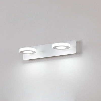 Modern Minimalist Rectangle Round Square Iron Acrylic LED Vanity Light Wall Sconce Lamp For Bathroom