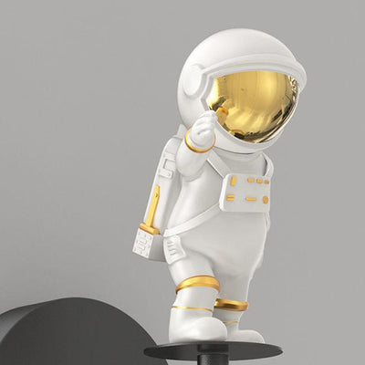 Moderne minimalistische Orb Astronaut Eisen Harz Acryl LED Wandleuchte Lampe für Schlafzimmer 