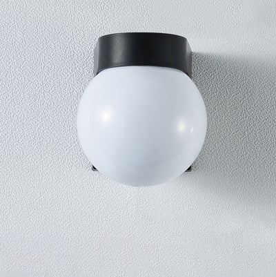 Moderne Einfachheit wasserdichte Orb PC Acryl 1-Licht Wandleuchte Lampe für Terrasse im Freien 